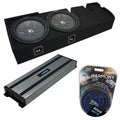 01-03 Ford F-150 Super Crew Truck Kicker CompR CWR12 Dual 12Sub Box HA-A1500.1