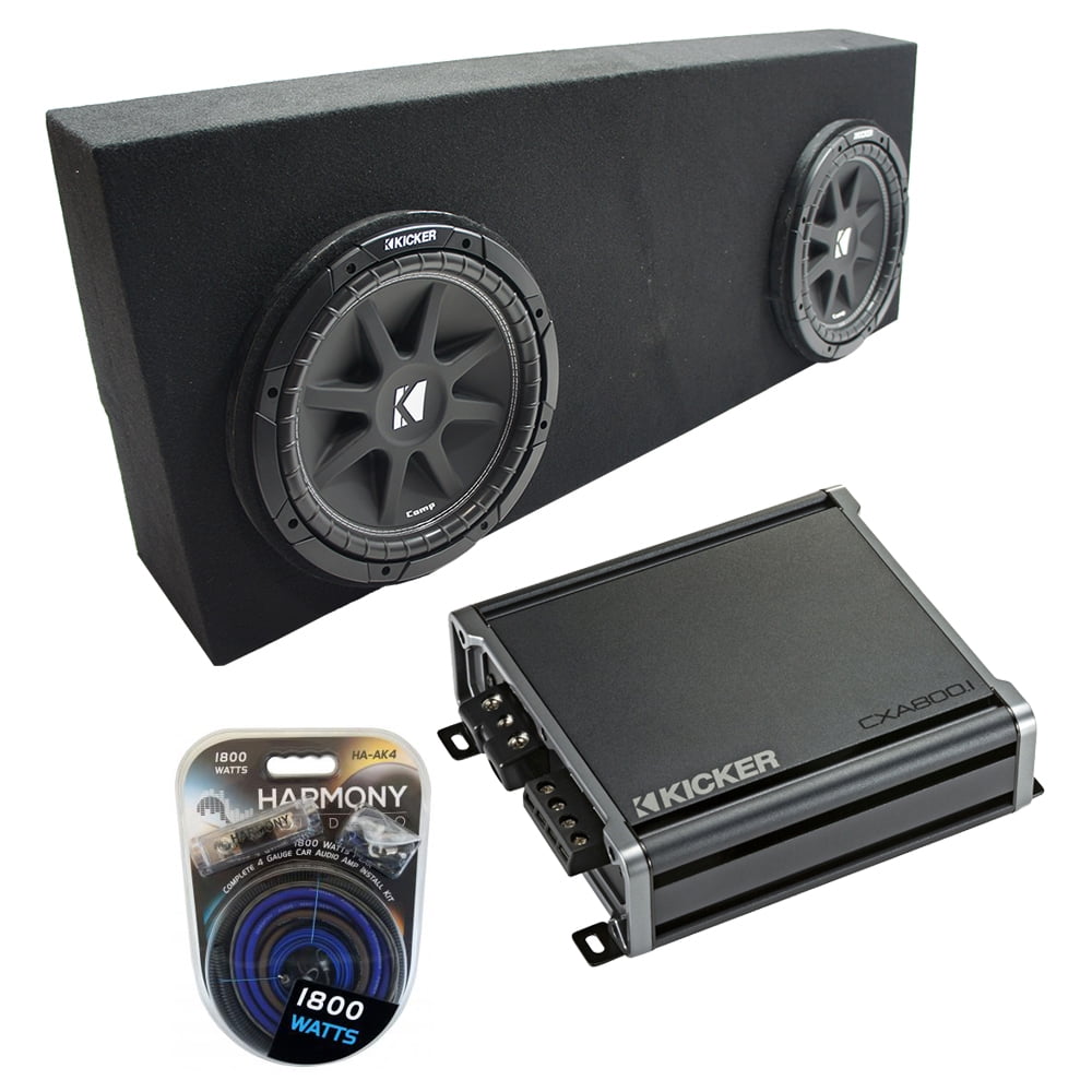 07-13 Toyota Tundra Crew Max Kicker Comp C10 Dual 10Custom Sub Box CXA8001 Amp
