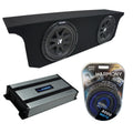 07-17 Jeep Wrangler JK Unlimited Kicker Comp C12 Dual 12 Sub Box HA-A800.1 Amp