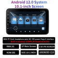 10.1'' Headrest Monitor Wireless Carplay Android 12 2G+32G Auto Car Rear Seat Video Player FM Bluetooth AirPlay Input Full Touch Screen