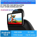 10.1 Inch Headrest Monitor Monitor IPS Android 12 Touch Screen For Car Rear Seat Player Video Music Bluetooth CARPLAY/Android AUTO