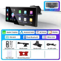10.264K Dash cam Car DVR Video Player Wireless Carplay Android Auto Car Monitor Multimedia GPS Rearview Camera Dashboard