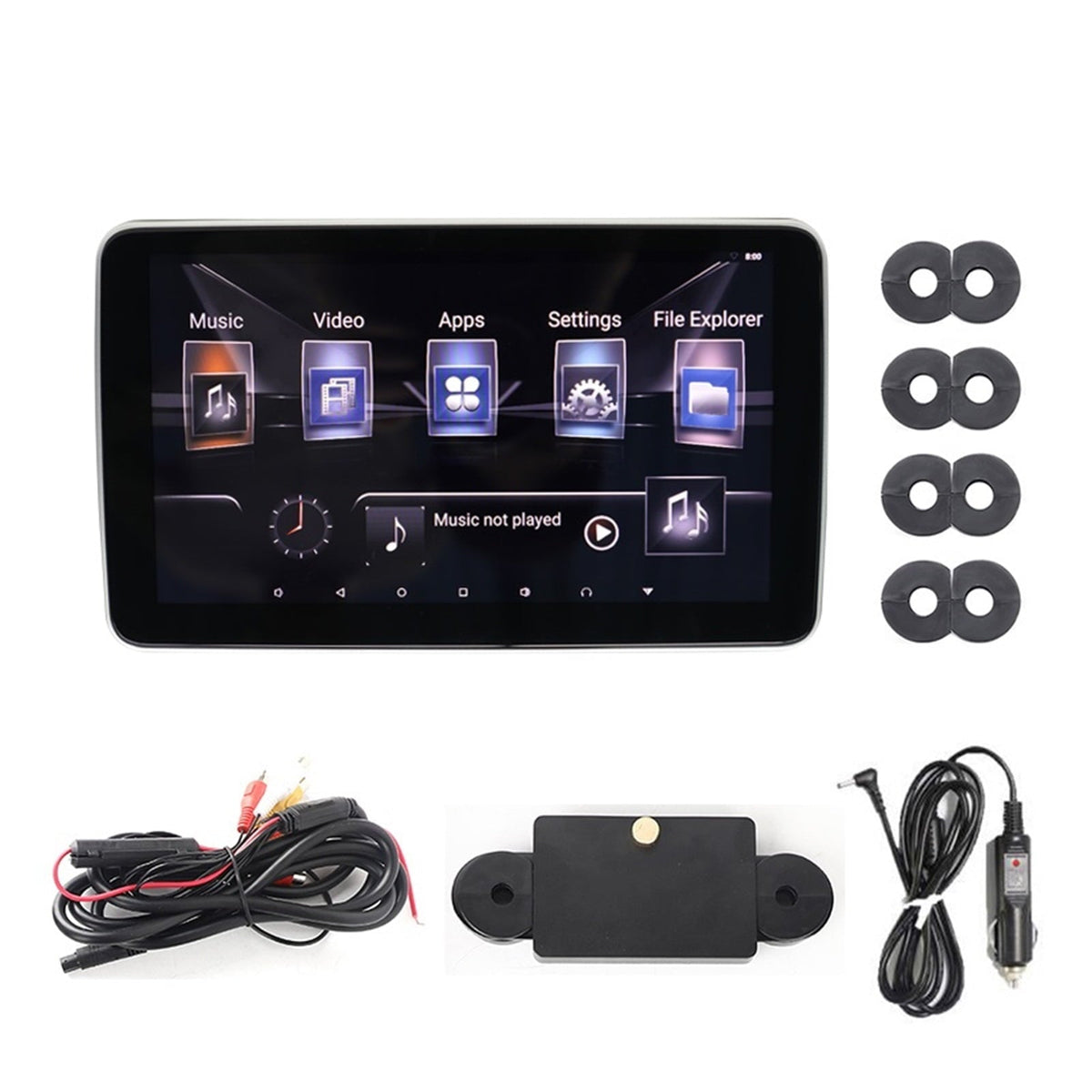 10 Inch Car Headrest Monitor Panel IPS Screen Link HD 1080P Video WiFi/Bluetooth/USB/SD/HDMI Multimedia Player