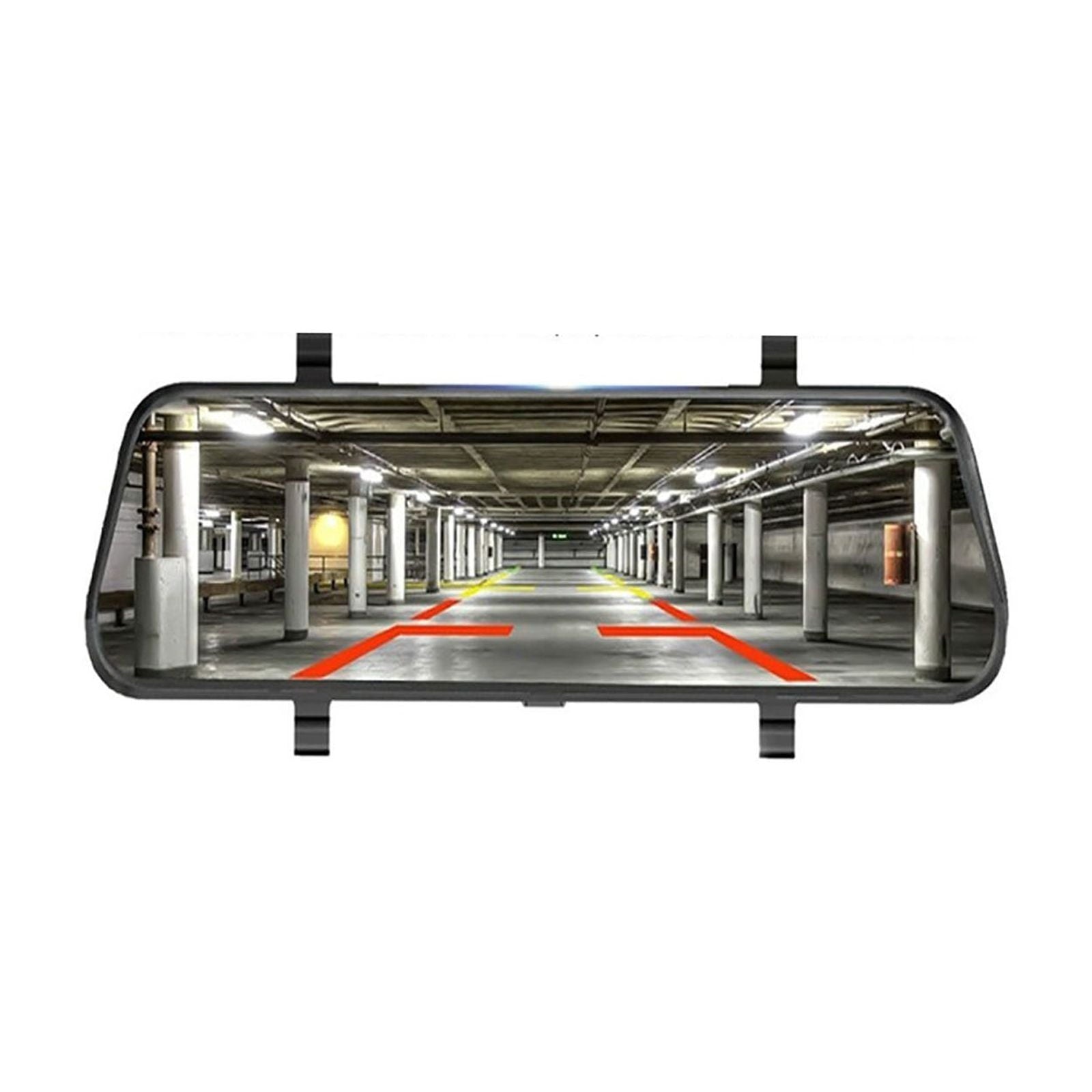 10 inch Car Driving Recorder Touch Screen Stream Media Car DVR Dash Camera Dual Lens RearView Mirror 1080p Video Dash Cam