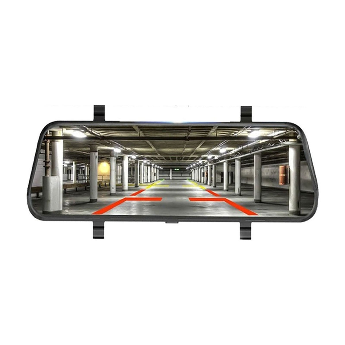 10 inch Car Driving Recorder Touch Screen Stream Media Car DVR Dash Camera Dual Lens RearView Mirror 1080p Video Dash Cam