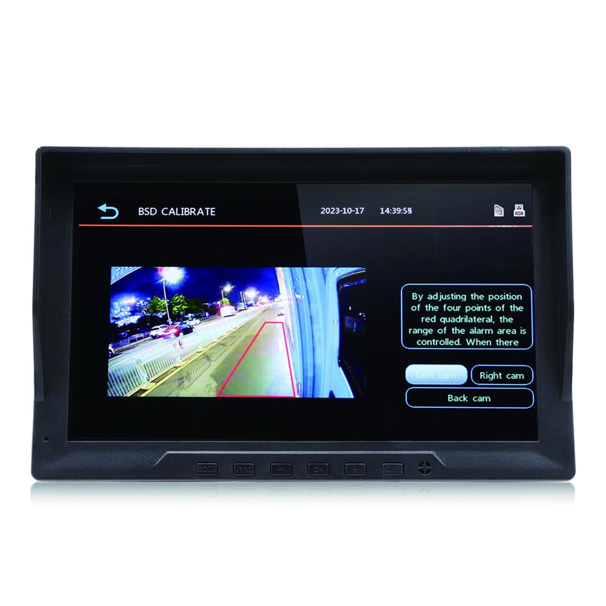 10in Car Blind Spot Mirror BSD BSM Radar+Backup Camera System Monitor Universal
