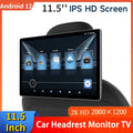 11.5'' Android 12 2+32G Car Headrest Monitor Screen IPS Tablet Touch Screen For Car Rear Seat Video Music TV Player HDMI Input