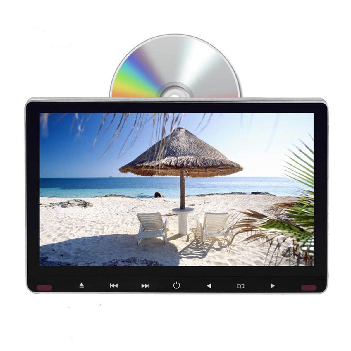 11.6 Inch Car Headrest Monitor DVD MP5 Video Player 1080P HD USB/SD/HDMI/IR/FM/Game 1920X1080P Picture Clarity Headrest DVD Monitor