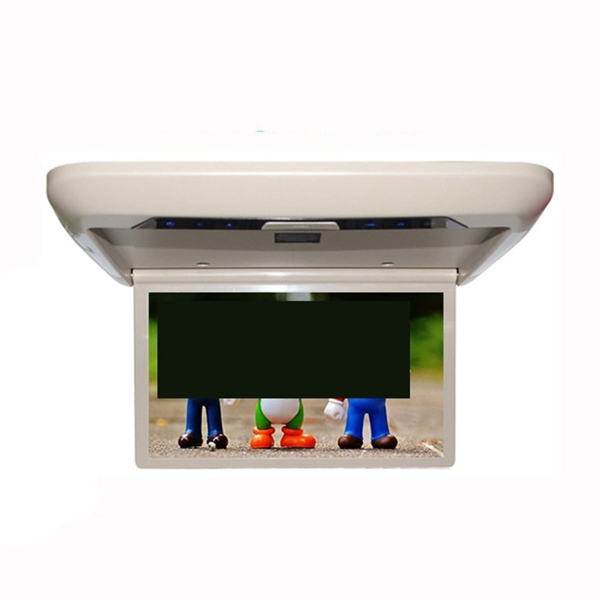13.3 Inch Car Video Players HD LCD Screen Roof Mount Monitor Flip Down Monitor Auto Ceiling TV FM IR Speaker Link ,Easy to Use