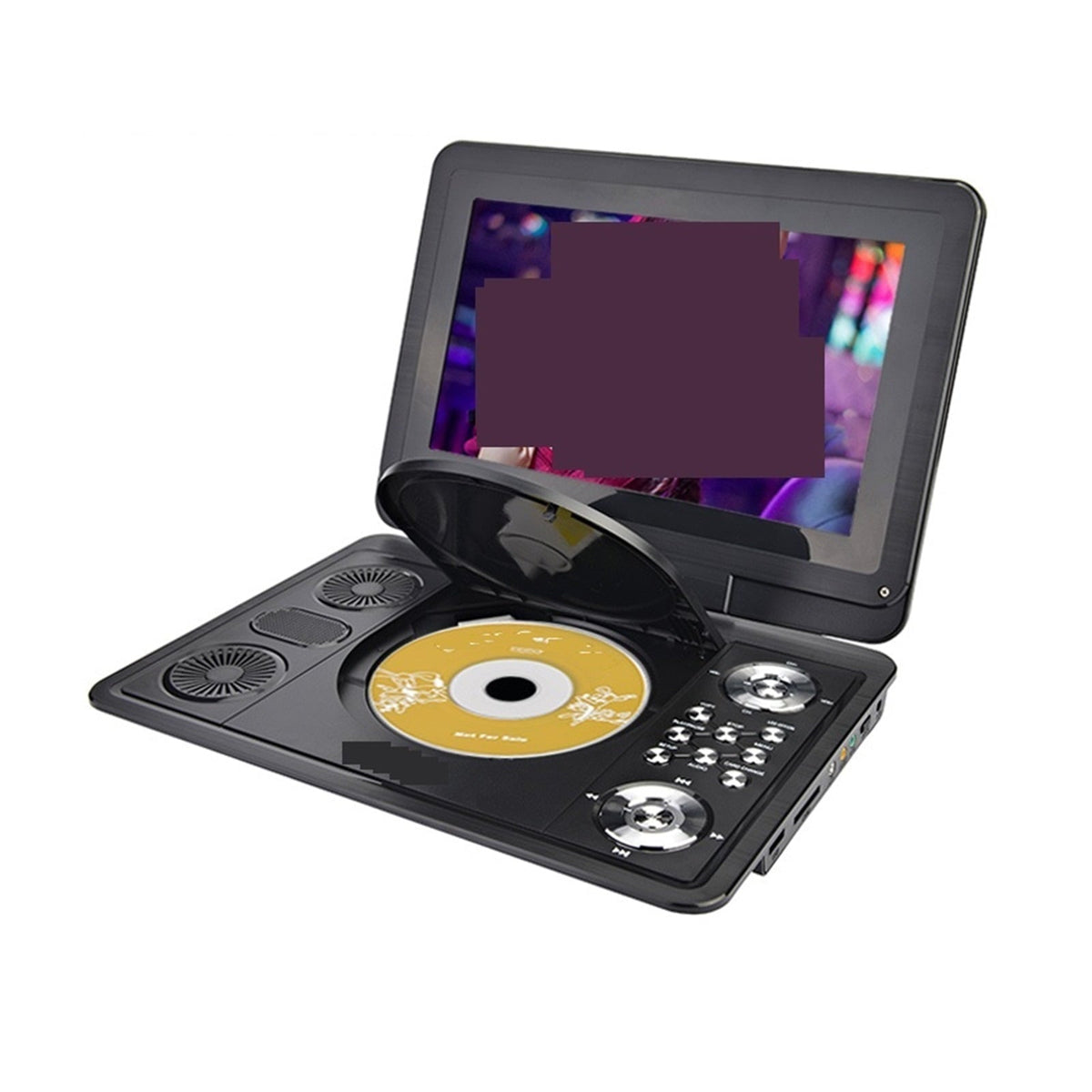 13 Inch HD Portable DVD Player Mobile Digital Multimedia Player TV EVD Radio MPEG MPEG4 VCD SD Card U Disk Play ,Multimedia Supported