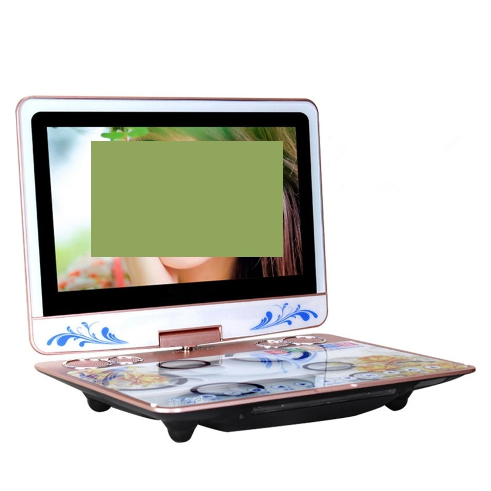 13 Inch Portable Games 3D HD Big Screen DVD EVD Player Mobile Theater Machine Video Singing With TV Card MP3 Speaker Game Music ,Multimedia Supported