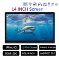 14 INCH Car Headrest Monitor Panel IPS Android 12 8G+128G Touch Screen For Car Rear Seat Player Dual HDMI Music