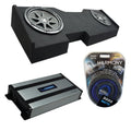 14-UP Chevy Silverado Crew Cab Kicker Comp C10 Dual 10Sub Box HA-A800.1 Amp
