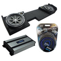 14-UP GMC Sierra Double Cab Kicker Comp C12 Dual 12 Sub Box HA-A800.1 Amp