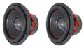 2 American Bass HAWK 1244 123000w Peak/1500w RMS Car Subwoofers w/Cooling Ring