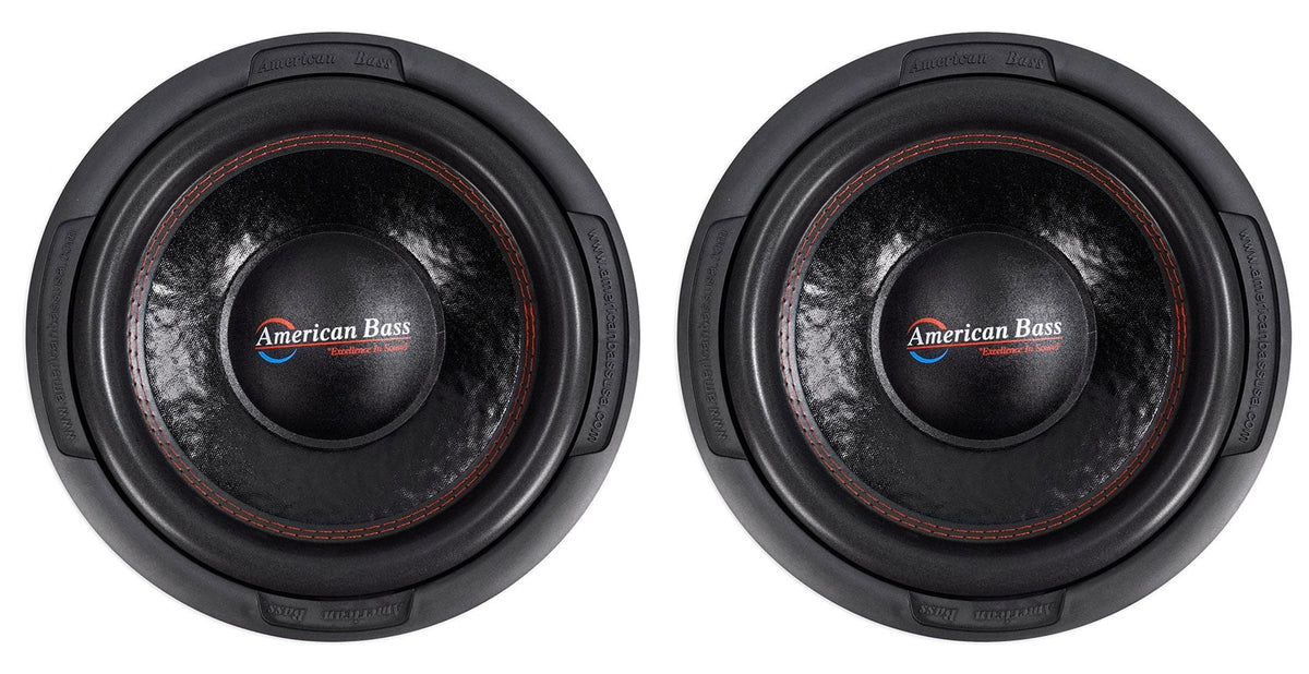 (2) American Bass XD-1222 1000w 12Car Audio Subwoofers Subs w/ 120 Oz Magnets