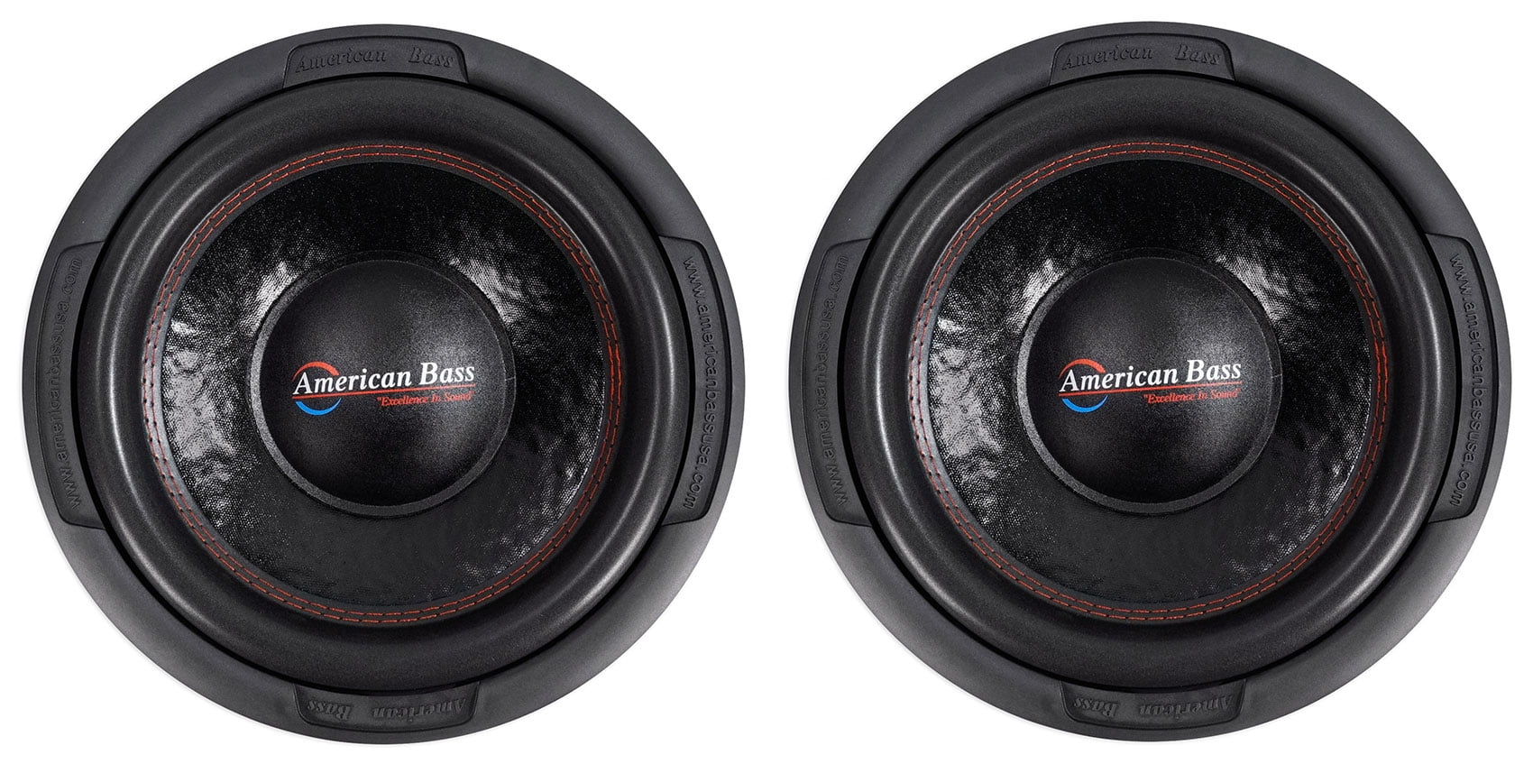 (2) American Bass XD-1244 1000w 12Car Audio Subwoofers Subs w/ 120 Oz Magnets