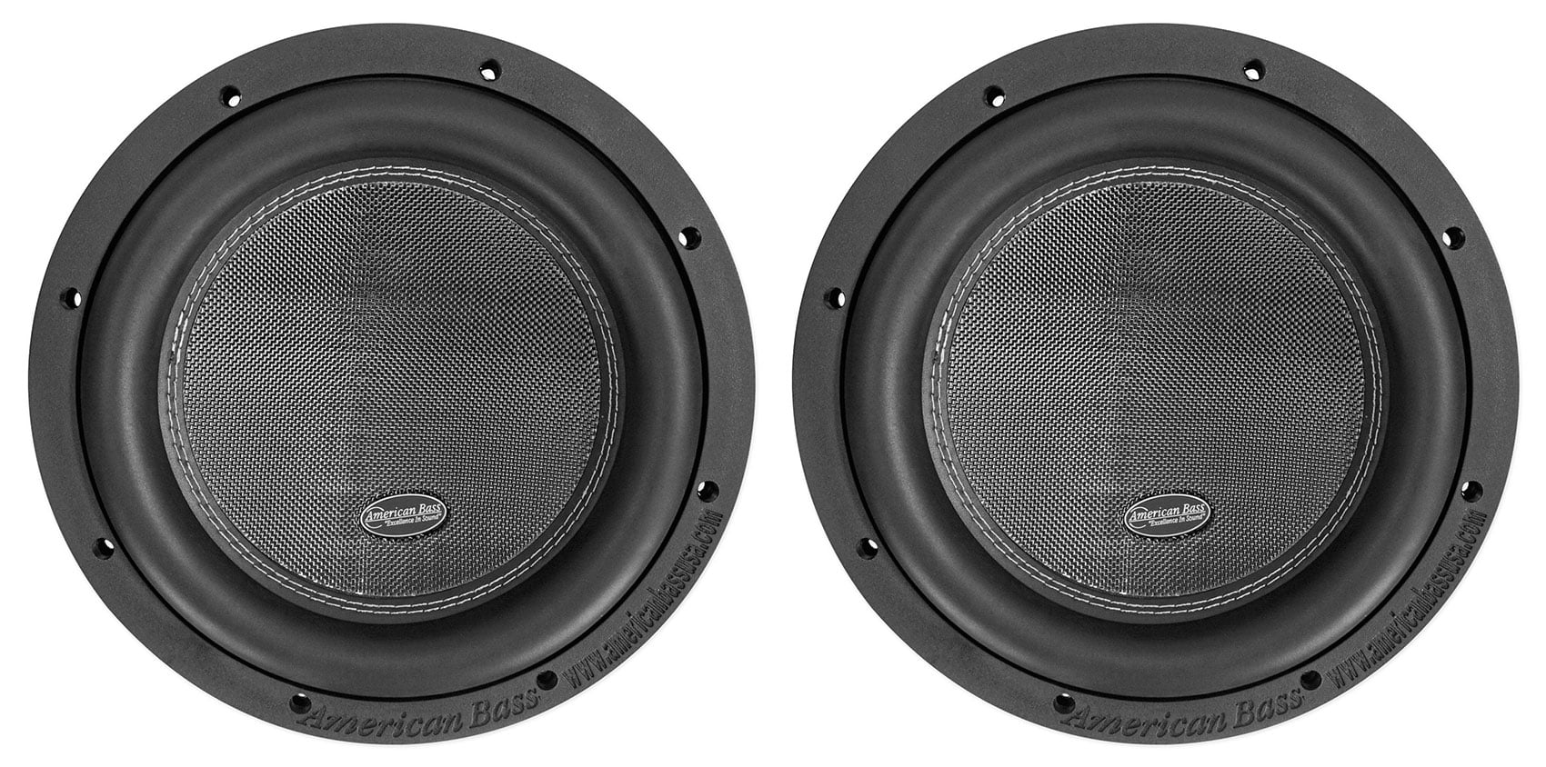 (2) American Bass XR-10D4 2000w 10Competition Car Subwoofers w/3Voice Coils