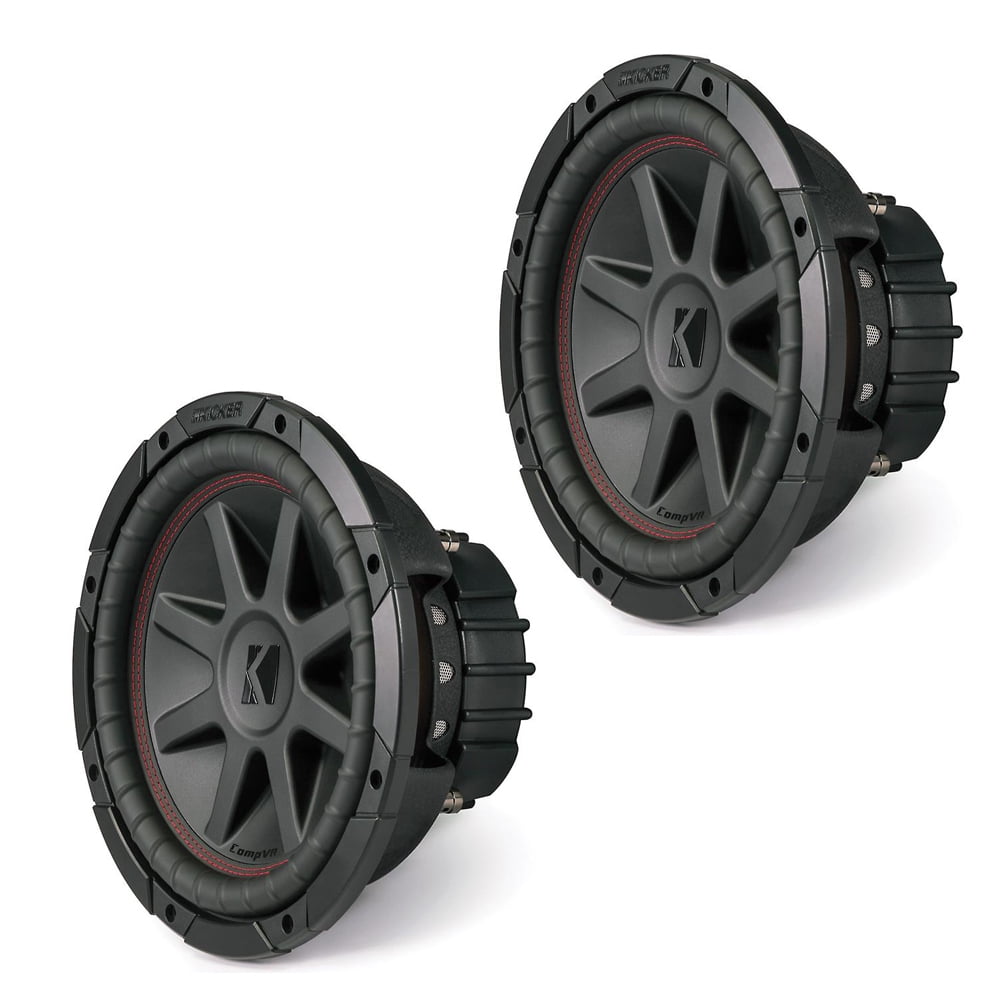 (2) Kicker 43CVR102 Comp VR Car Audio Suwboofer Dual 2 Ohm 10Sub CVR10 Pair
