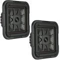 2 Kicker 46L7T102 Car Audio L7T Shallow Mount 101000W Sub Square L7 Subwoofers