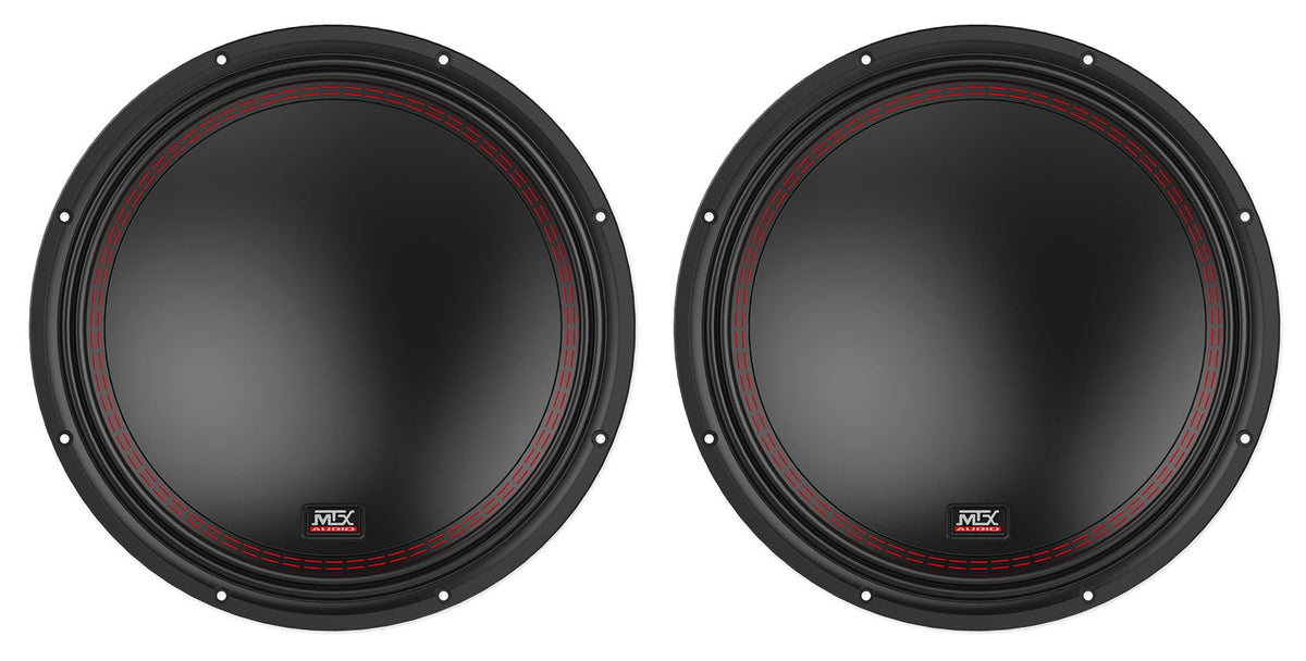 (2) MTX 5512-44 121600 Watt Peak DVC 4-ohm Car Audio Subwoofers Subs