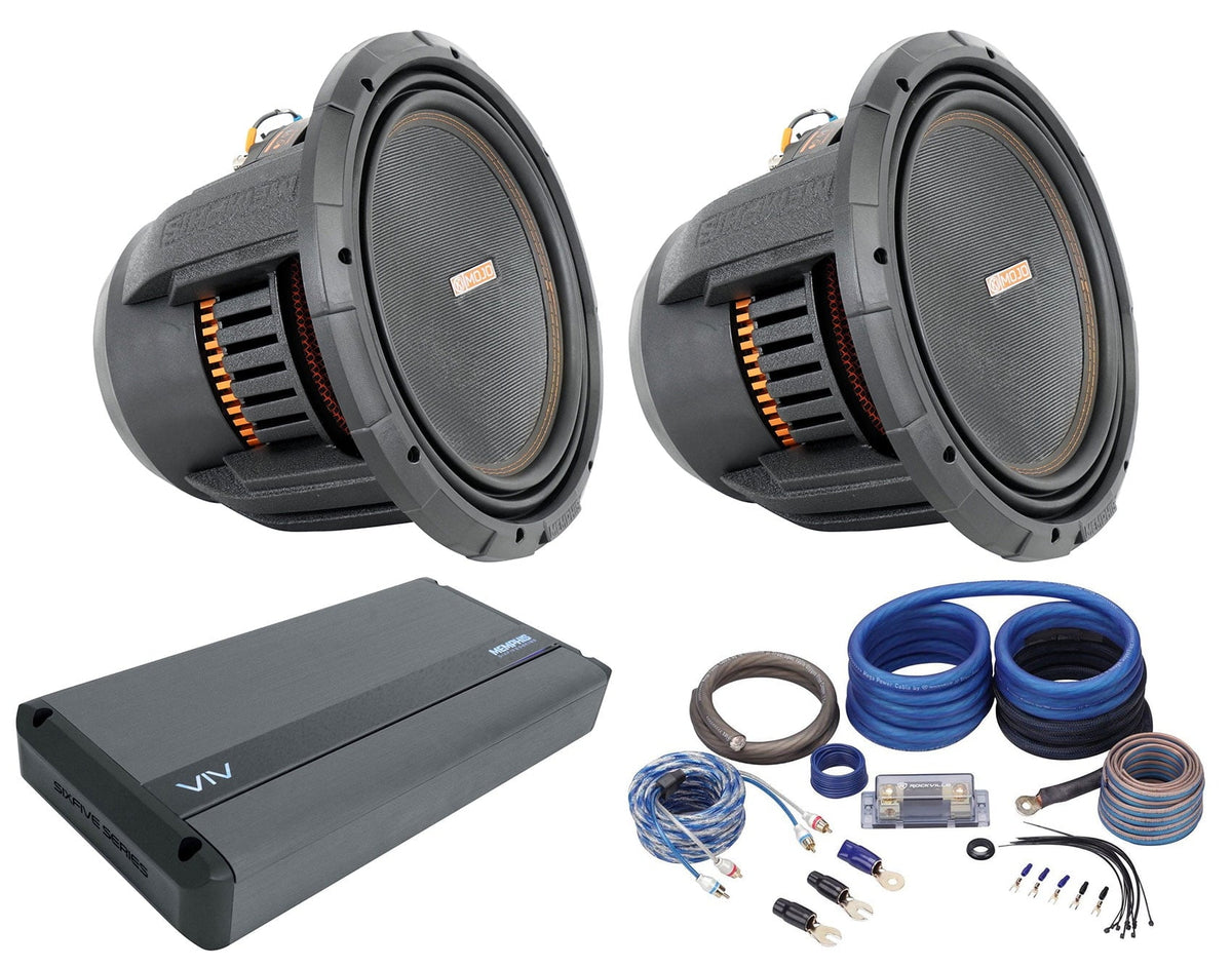(2) Memphis MOJO 1212 12 3000w Competition Car Subwoofers+VIV3000.1V2 Amplifier