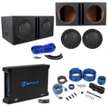 (2) Polk Audio DB1242SVC 12¡± 2220w Subwoofers+Vented Box+Mono Amplifier+Amp Kit