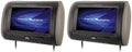 2 Power Acoustik H-71CC Universal Replacement Headrest Monitor w/ 7¡± LCD