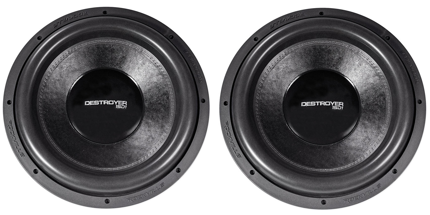 2) Rockville DESTROYER 15D1 15Competition Car Audio Subwoofers USA Voice Coils