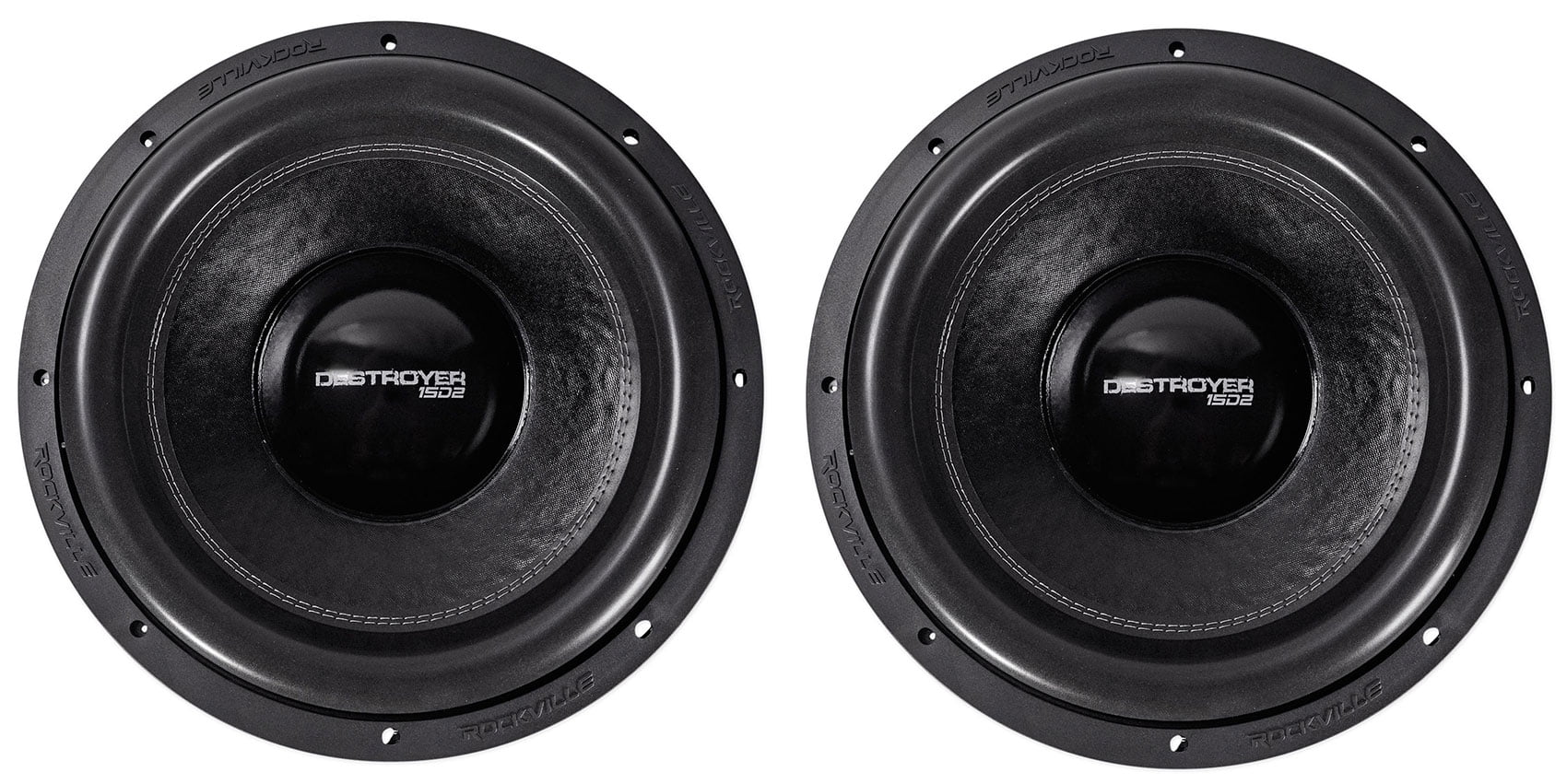 2) Rockville DESTROYER 15D2 15Competition Car Audio Subwoofers USA Voice Coils