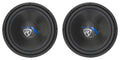 (2) Rockville K5 W15K5S2 152000 Watt 2 Ohm Car Audio Subwoofers CEA Rated Subs