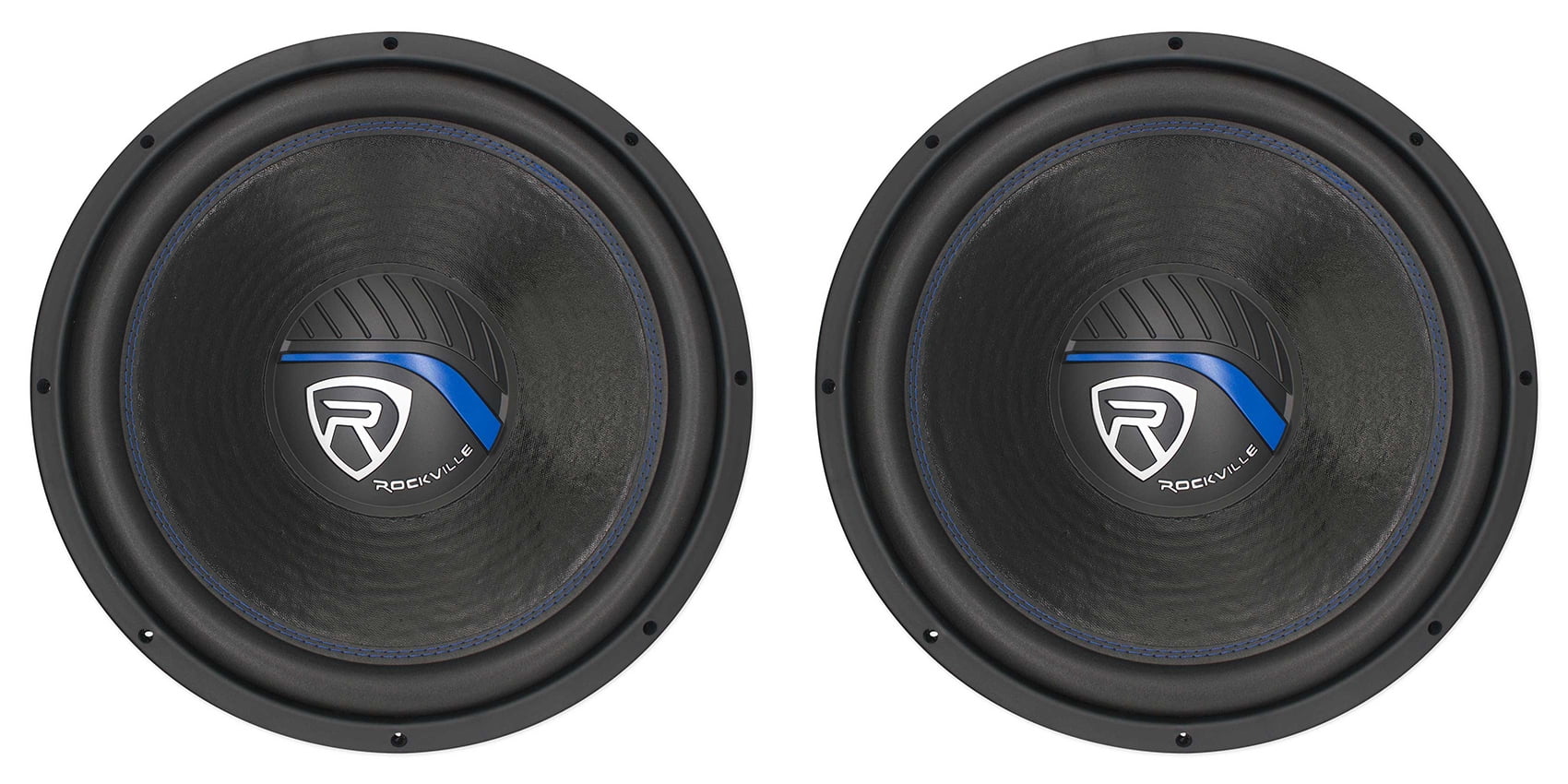 (2) Rockville K5 W15K5S2 152000 Watt 2 Ohm Car Audio Subwoofers CEA Rated Subs