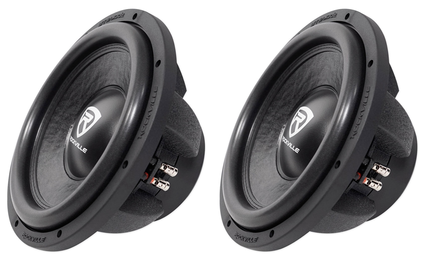 (2) Rockville W12K6D4 V2 122400 Watt Car Audio Subwoofers Dual 4-Ohm Subs