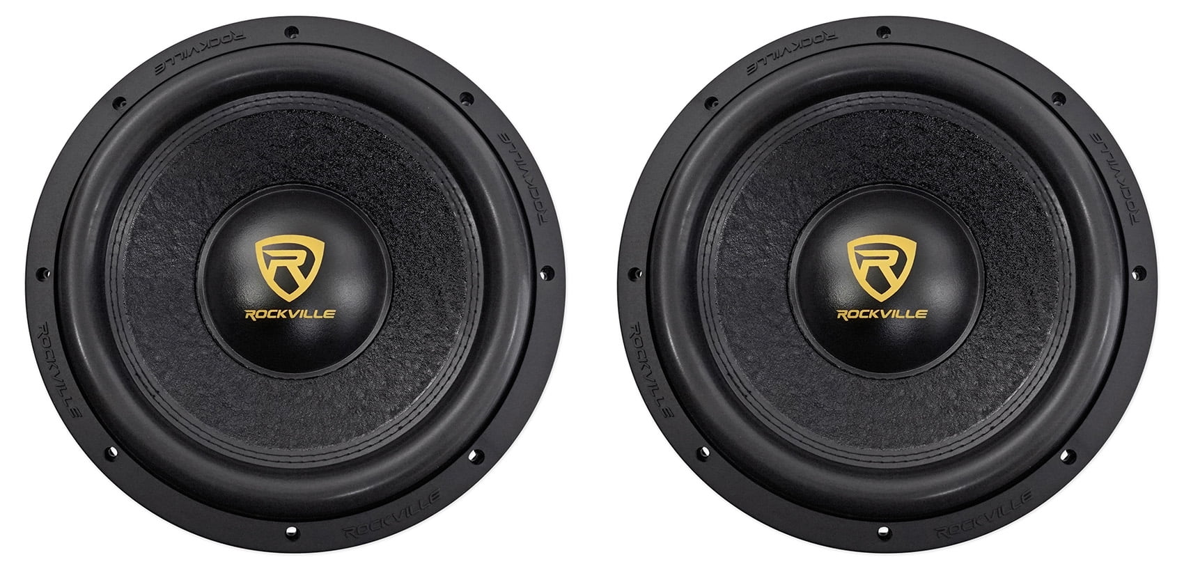 (2) Rockville W12K9D2 V3 12K9 V3 4000w Peak/1000w RMS Car Subwoofer DVC 2-Ohm Sub