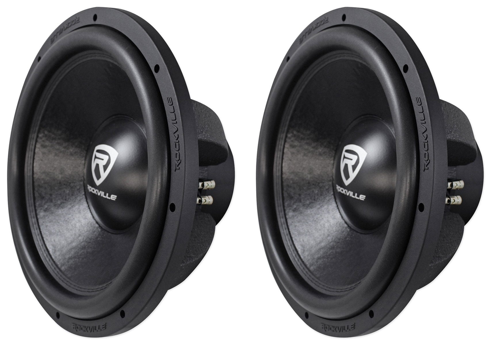 (2) Rockville W15K6D4 V2 158000w Car Subwoofers Dual 4-Ohm Subs CEA Compliant
