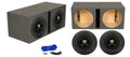 (2) Rockville W15K9D2 1510,000w Car Audio Subwoofers+Vented Sub Box Enclosure