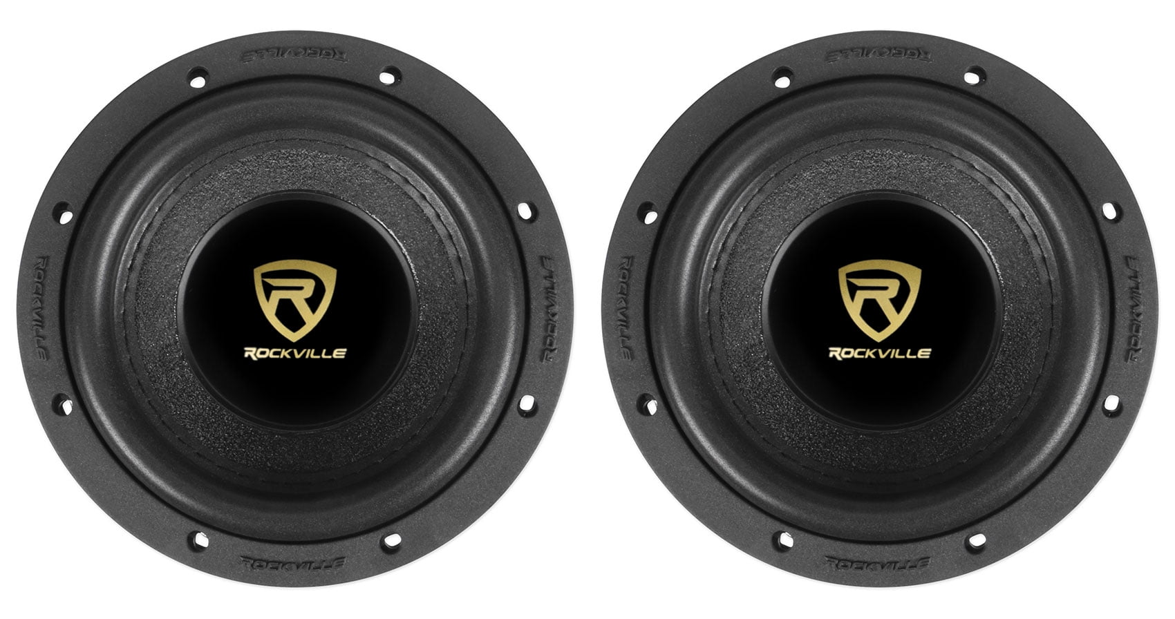 (2) Rockville W65K9D2 6.51000 Watt Car Audio Subwoofers Dual 2-Ohm CEA Subs