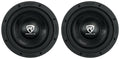 (2) Rockville W8K6D2 V2 81400w Peak Car Subwoofers Dual 2-Ohm Subs 350w RMS