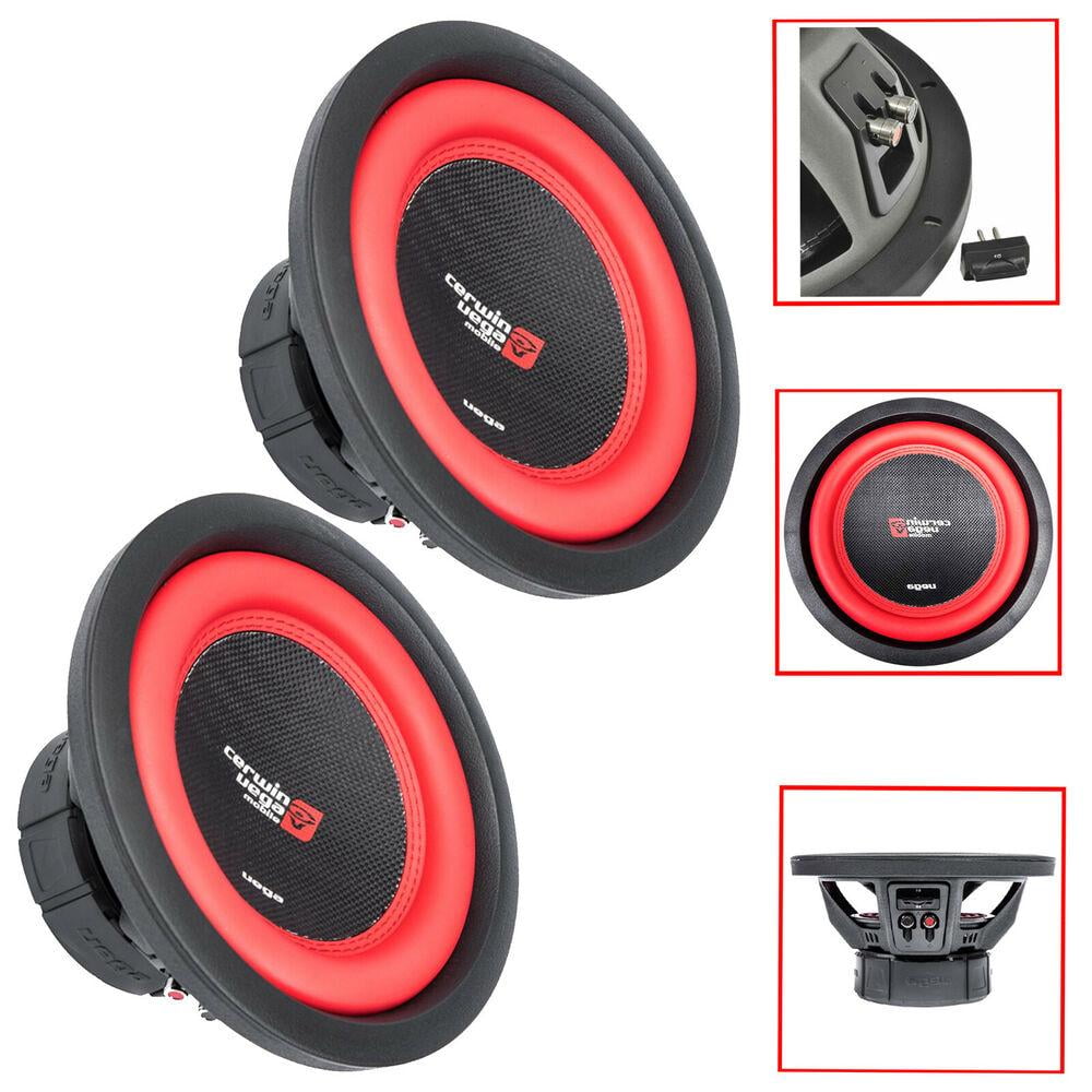 Cerwin Vega Mobile 2600 Watt Car Subwoofers, Black, 12, 2 Count
