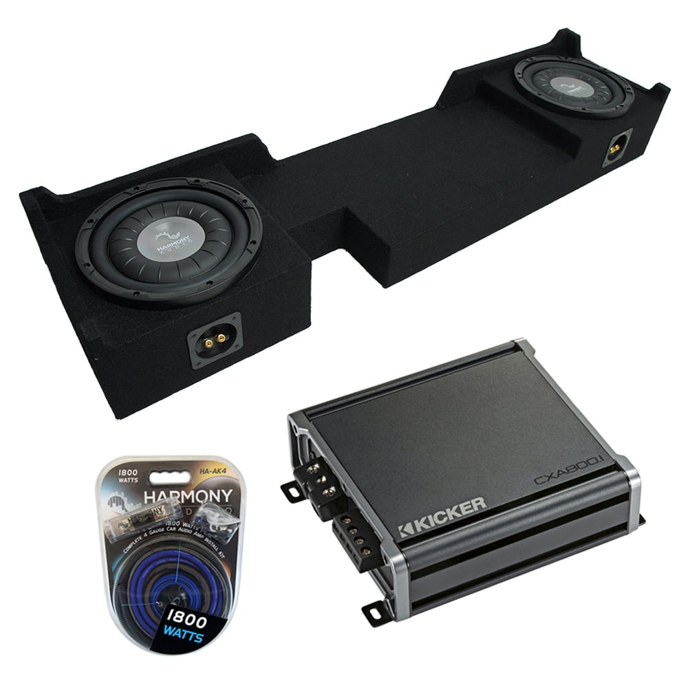 2004-2008 Ford F-150 Ext Super Cab Truck Harmony F104 Dual 10Sub Box & CXA8001