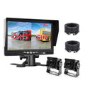 2CH 1920*1080P 7IPS Screen Car Truck Bus AHD DVR Monitor With Digital Video Recorder For Front Rear Reverse Backup Camera