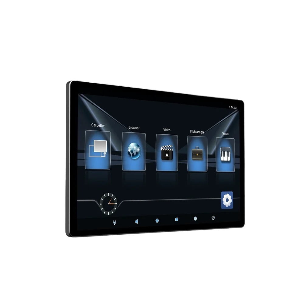 2K IPS Android Headrest Monitor Tablet Touch VT Screen For Car Rear Seat Panel Airplay APK Video Player For BMW Nissan