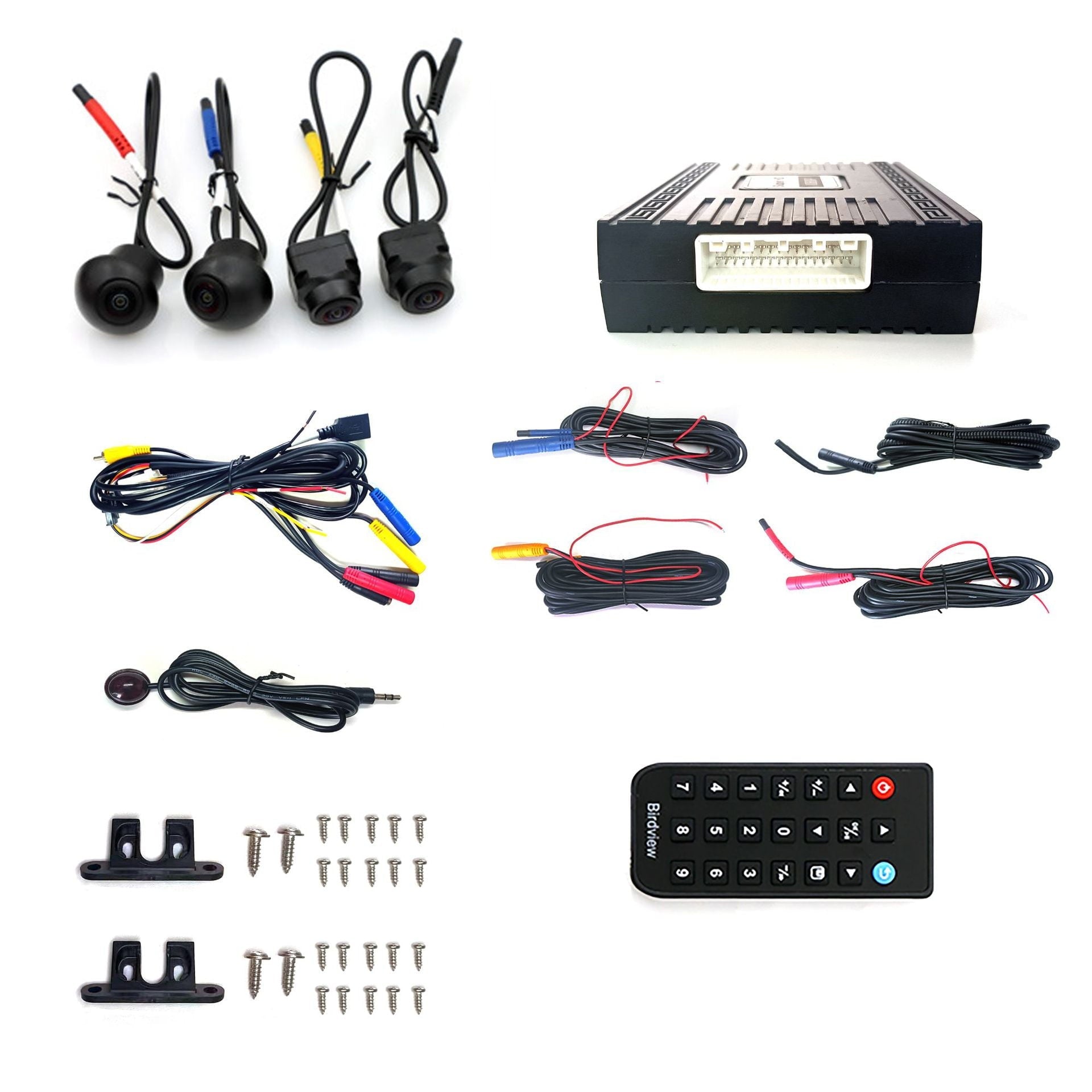 360 Surround bird's-eye panoramic system waterproof 4 camera car universal 1080P360 panoramic camera