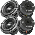 (4) 8RI Audio Subwoofer 1000W Peak Power Dual 4 Ohm Energy Series Car Audio