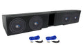 (4) Rockville 8Subs+Box For 2009-2020 FORD F150 SUPER CREW+2017-2020 F250/350
