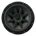 43CVR104 KICKER CompVR 10-Inch Black Subwoofer, 4-ohm, Dual Voice Coil, 350W RMS
