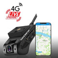DCAM02 4G Dash Cam Front Rear - Built-in GPS Dash Camera for Cars, 1080P Car Camera with 128GBSDCard, GPS Tracking, G-Sensor Real-Time Video Viewing