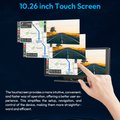 4K Dash Cam 10.26Portable Car Stereo Radio Wireless Apple Carplay&Android Auto