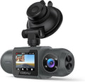 4K Dash Cam with GPS Wi-Fi, Front and Inside Dual 2.5K 1080P, Uber Car Camera