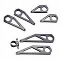 6.37 in. Black Aluminum Dash Bracket - Pair